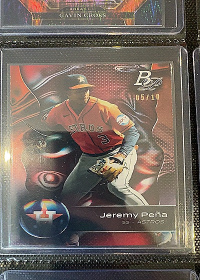 2023 Bowman Platinum #23 Jeremy Peña — front