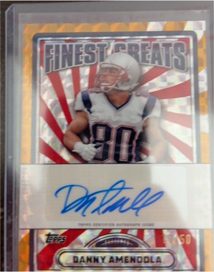 2024 Topps Finest Finest Greats Autographs Danny Amendola — front