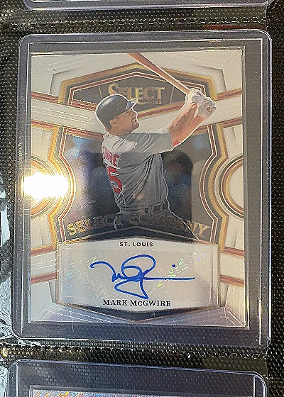 2023 Panini Select Company Signatures #SC-MG Mark McGwire — front