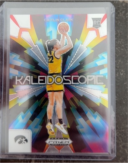 2024 Panini Prizm Draft Picks #17 Caitlin Clark Kaleidoscopic — front