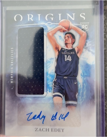 2024 Panini Origins #100 Zach Edey RC — front