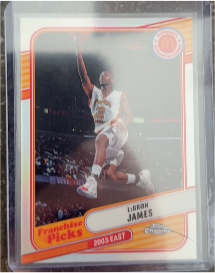 2024 Topps Chrome McDonald's Franchise Picks #REA-LEB LeBron James 2003 East — front