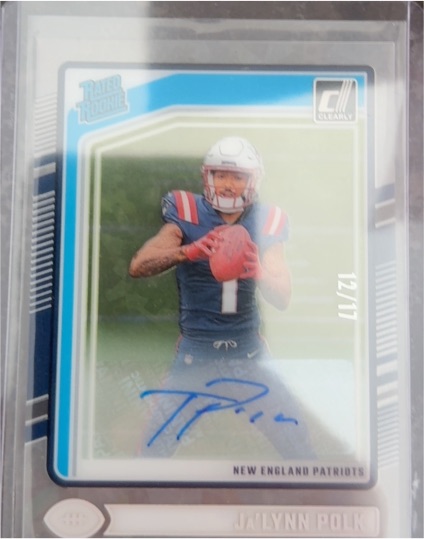 2024 Panini Clearly Donruss #69 Ja'Lynn Polk Rated Rookie Autograph — front