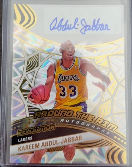 2016 Panini Revolution Around The Rim Autograph Kareem Abdul-Jabbar — front