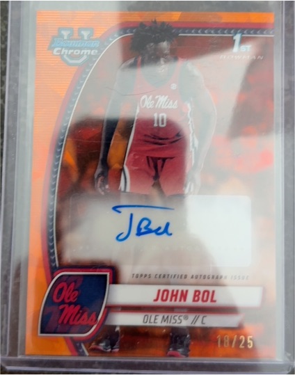 2024-25 Bowman University Chrome #31 John Bol — front