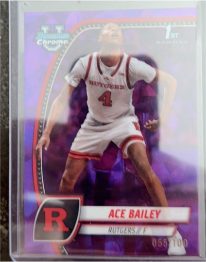 2024-25 Bowman University Chrome #1 Ace Bailey — front