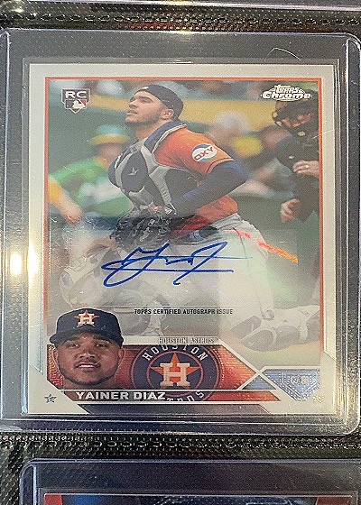 2023 Topps Chrome Update Series #AC-YAD Yainer Diaz — front