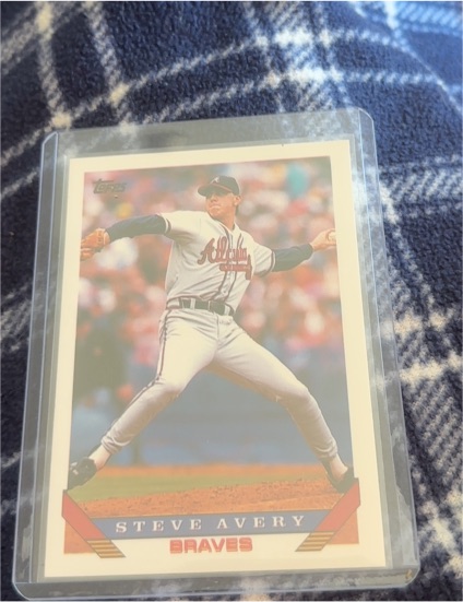 1993 Topps #615 Steve Avery — front