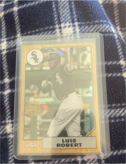 2022 Topps Chrome 1987 35th Anniversary #87BC-12 Luis Robert — front