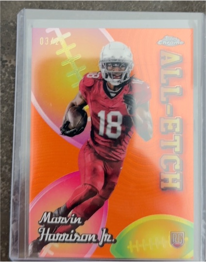 2024 Topps Chrome All-Etch #CAE-MH Marvin Harrison Jr. — front