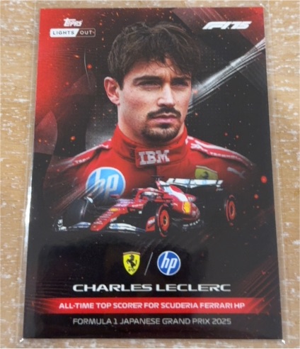 2025 Topps Lights Out Formula 1 #Lights Out Charles Leclerc — front