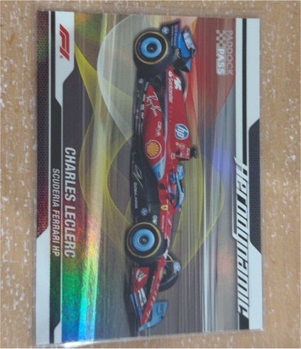 2024 Topps Paddock Pass F1 #Aerodynamic Red Charles Leclerc — front