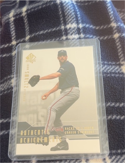 2008 SP Authentic Authentic Achievements #AA-36 John Smoltz — front