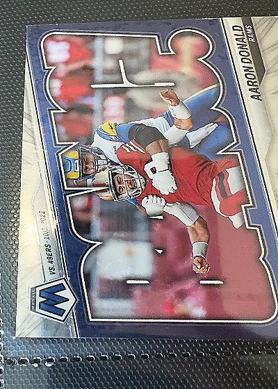 2023 Panini Mosaic #B-AD Aaron Donald Bang! Los Angeles Rams — front