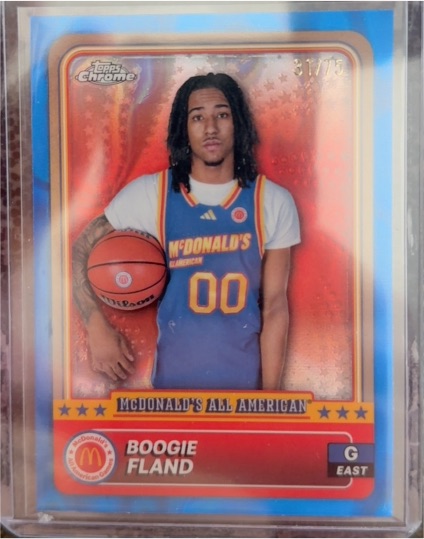 2024 Topps Chrome McDonald's All American #79 Boogie Fland — front