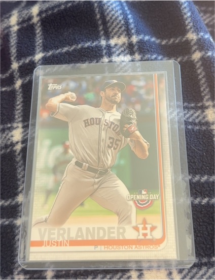 2019 Topps Opening Day #3 Justin Verlander — front