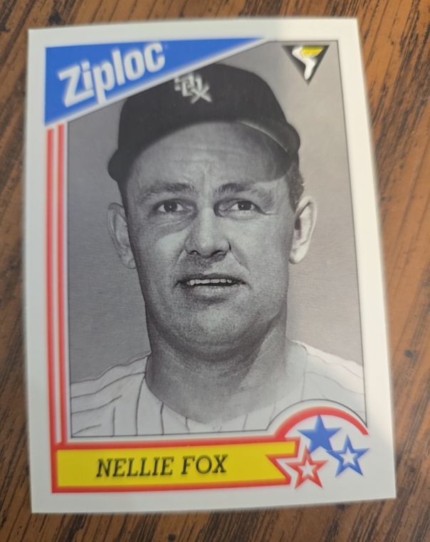1992 DowBrands Ziploc #9 Nellie Fox — front