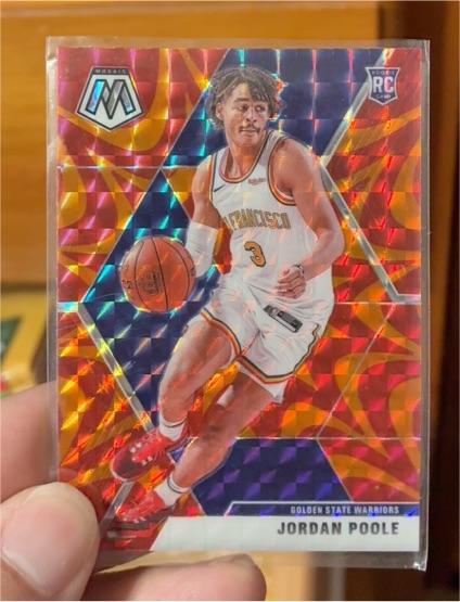 2019-20 Panini Mosaic #228 Jordan Poole — front