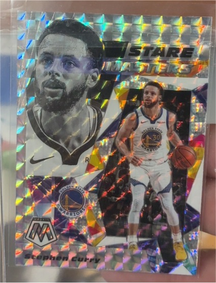 2019-20 Panini Mosaic Stare Masters #15 Stephen Curry — front