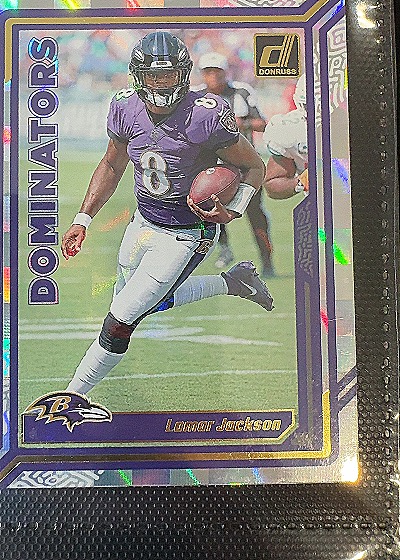 2023 Panini Donruss Dominators #D-11 Lamar Jackson — front