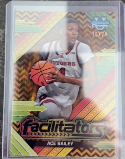 2024-25 Bowman University Chrome #F-11 Ace Bailey Facilitators — front