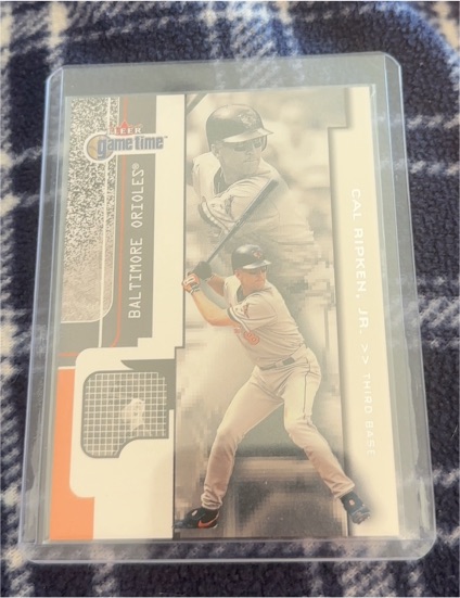 2001 Fleer Game Time #50 Cal Ripken Jr. — front