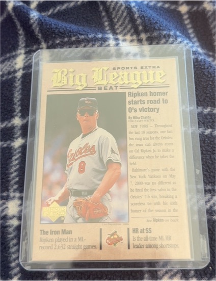 2001 Upper Deck Big League Beat #BB8 Cal Ripken Jr — front