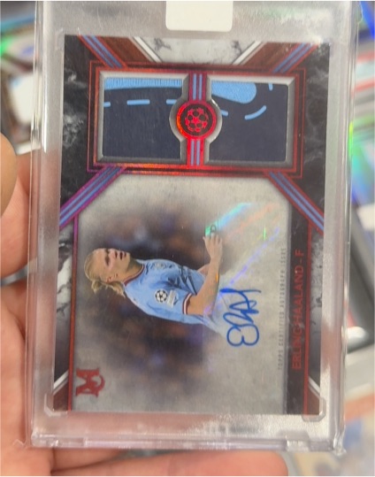 2022-23 Topps Museum Collection Erling Haaland Auto Patch — front