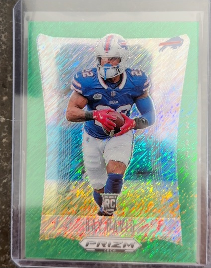 2023 Panini Prizm Football Drake London Emergent Green — front
