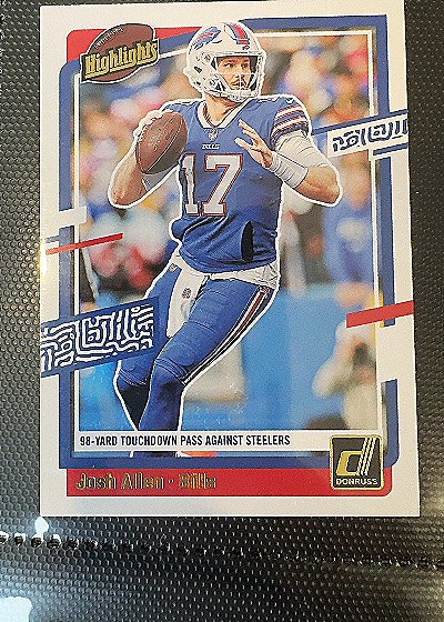 2023 Panini Donruss Highlights #H-JA Josh Allen — front