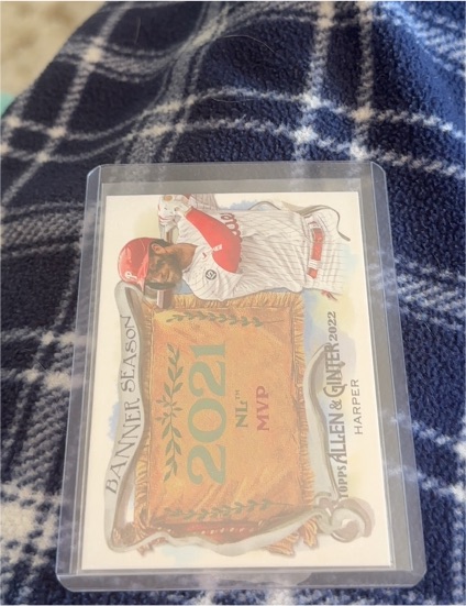 2022 Topps Allen & Ginter Banner Seasons #BS-21 Bryce Harper — front