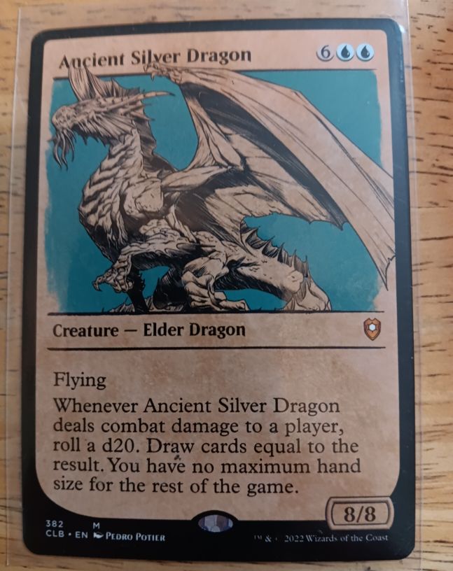 2022 Commander Legends: Battle for Baldur's Gate #382 Ancient Silver Dragon — front