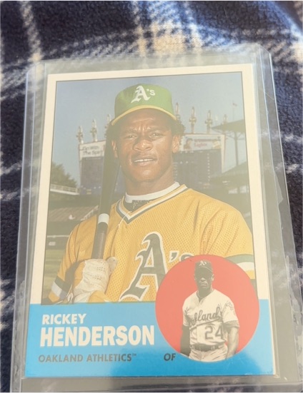 2022 Topps Archives #63 Rickey Henderson — front