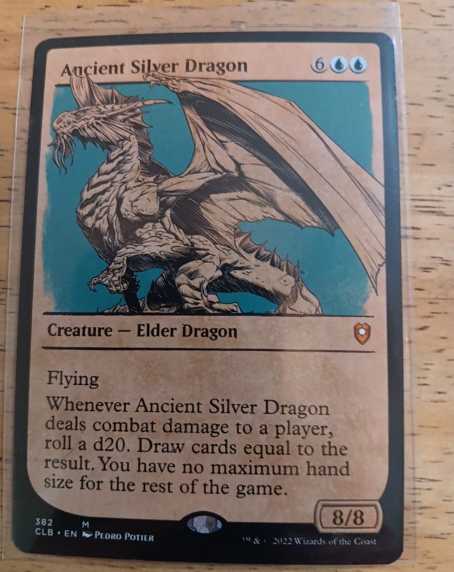2023 Commander Legends: Battle for Baldur's Gate #382 Ancient Silver Dragon — front