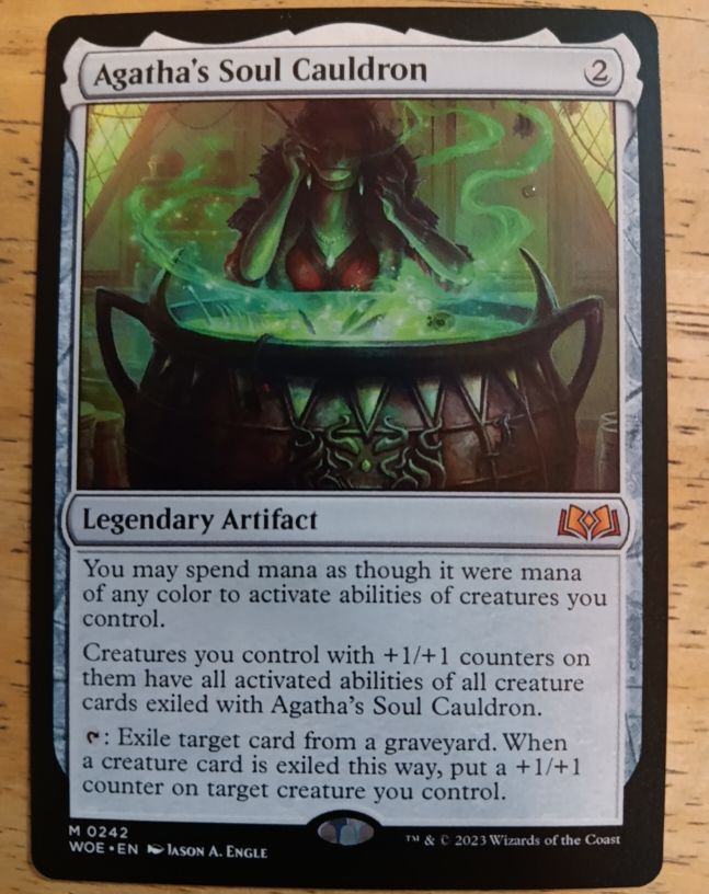 2023 Wilds of Eldraine #242 Agatha's Soul Cauldron — front