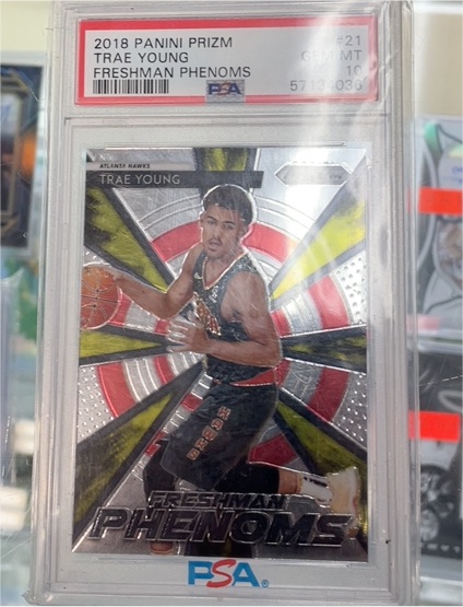 2018 Panini Prizm #21 Trae Young Freshman Phenoms — front
