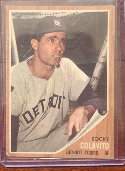 1962 Topps #20 Rocky Colavito — front