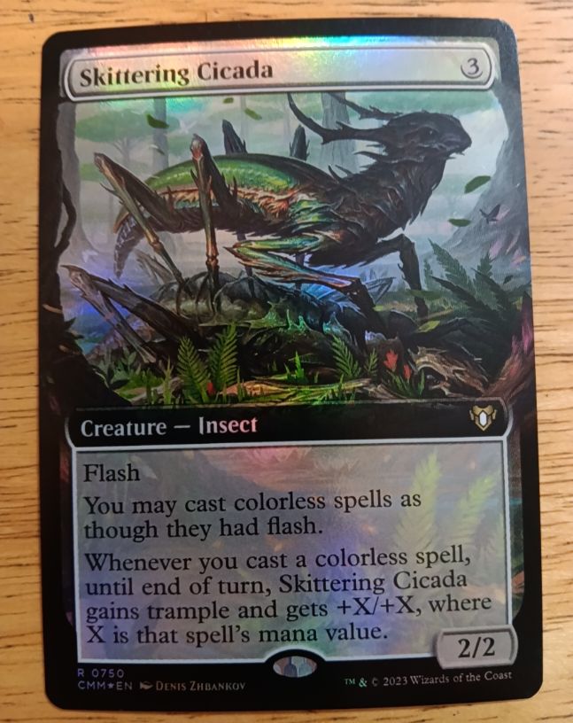 2023 Magic: The Gathering #0750 Skittering Cicada — front
