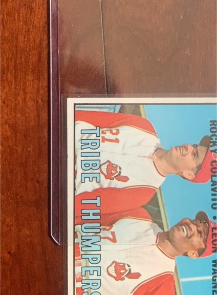 1967 Topps #109 Tribe Thumpers Rocky Colavito / Leon Wagner — front