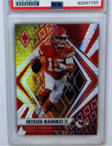 2020 Panini Phoenix Fire Burst Prizm #15 Patrick Mahomes II — front