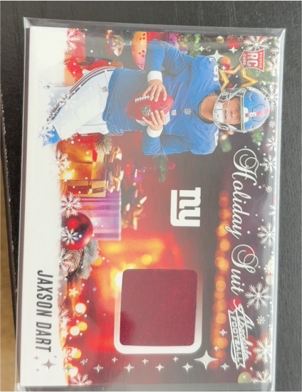 2025 Panini Absolute Holiday Suit #HS-JDT Jaxson Dart — front
