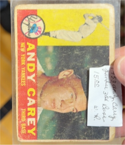 1960 Topps #196 Andy Carey — front