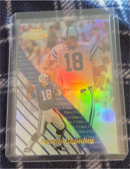 2000 Topps Gold Label #58 Peyton Manning Class 2 — front