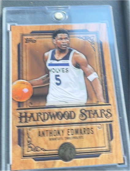 2025-26 Topps Basketball #HS-5 Anthony Edwards Hardwood Stars — front