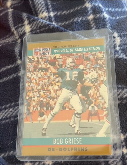 1990 Pro Set #24 Bob Griese — front