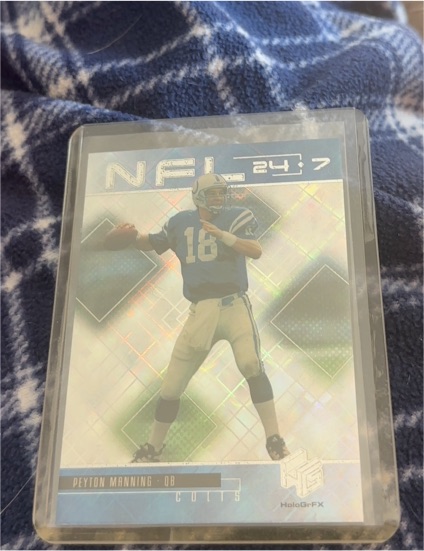 1999 Upper Deck HoloGrFX NFL 24-7 #N4 Peyton Manning — front