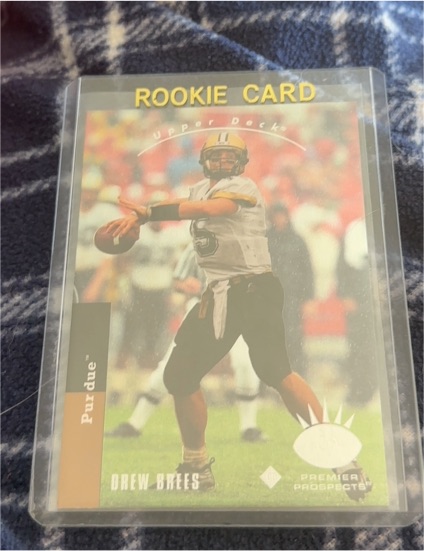 1999 Upper Deck Rookie Card Drew Brees — front