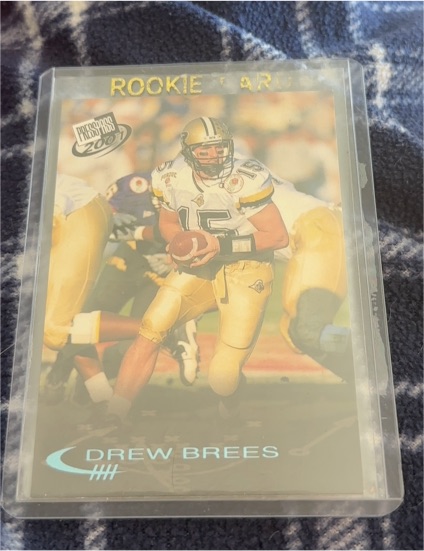 2001 Press Pass #2 Drew Brees Rookie Card — front