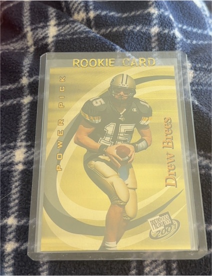 2001 Press Pass #46 Drew Brees Power Pick Rookie Card — front