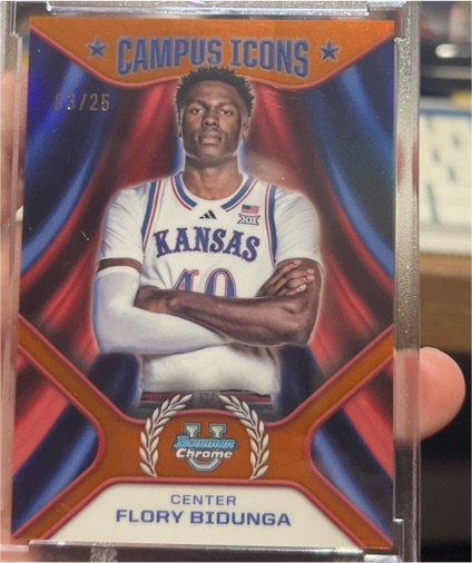 2024 Bowman Chrome #CI-13 Flory Bidunga Campus Icons — front